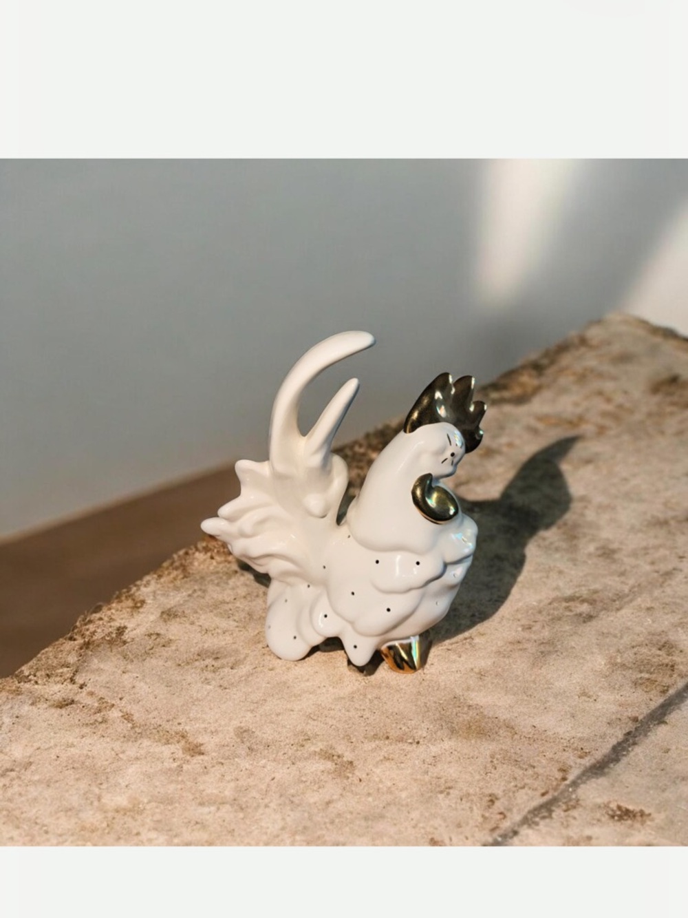 Vintage California Pottery Rooster Hors d'Oeuvre Toothpick Holder